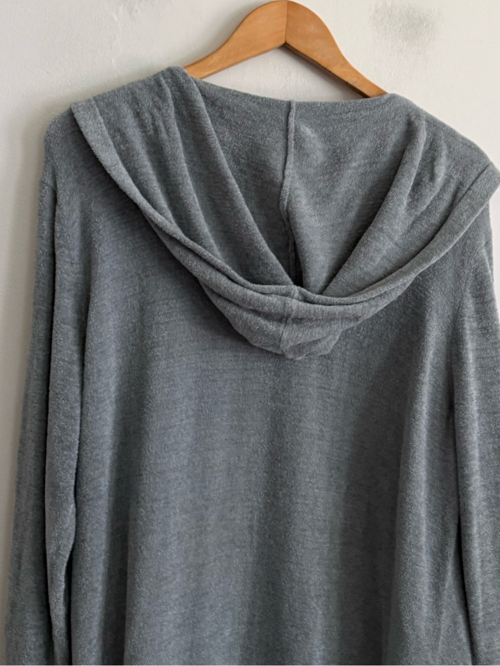 Barefoot Dreams CozyChic Ultra Lite Hooded Cardigan Gray XL - Picture 6 of 7